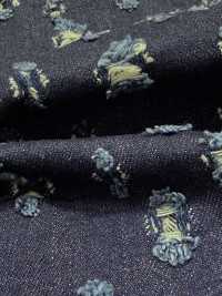 WALA-30ID 와라컷 랜덤 스퀘어 패턴 데님[원단] DUCK TEXTILE 서브 사진