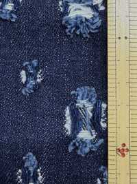 WALA-30ID 와라컷 랜덤 스퀘어 패턴 데님[원단] DUCK TEXTILE 서브 사진