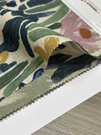 8026-1790-2 린넨 직조기 식물 프린트[원단] 홋코(HOKKOH) 서브 사진