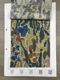 8026-1790-2 린넨 직조기 식물 프린트[원단] 홋코(HOKKOH) 서브 사진