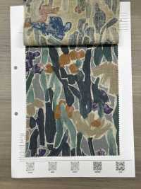 8026-1790-2 린넨 직조기 식물 프린트[원단] 홋코(HOKKOH) 서브 사진