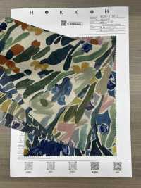 8026-1790-2 린넨 직조기 식물 프린트[원단] 홋코(HOKKOH) 서브 사진