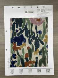 8026-1790-2 린넨 직조기 식물 프린트[원단] 홋코(HOKKOH) 서브 사진