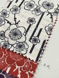 B88333Z 불규칙한 실땀의 천, 인디고 색상의 앤티크 원단, 반접기 VANCET 서브 사진