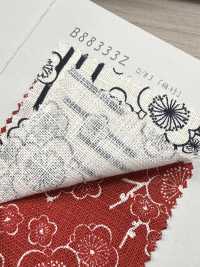 B88333Z 불규칙한 실땀의 천, 인디고 색상의 앤티크 원단, 반접기 VANCET 서브 사진