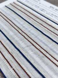 KYC667-55-1 면, 레이온, 린넨 도비, 여러 줄무늬 패턴[원단] 우니 섬유(UNI TEXTILE) 서브 사진