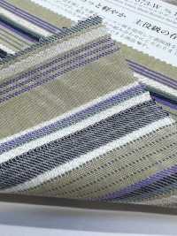 KYC673-W-1 면, 레이온, 린넨 도비, 멀티 스트라이프, 와이드 와이드 폭[원단] 우니 섬유(UNI TEXTILE) 서브 사진