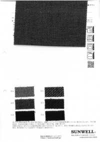 43505 LANATEC®️ 랩 트위드 트윌 샴브레이[원단] SUNWELL 서브 사진