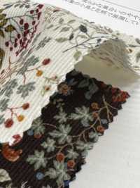 19187 새와 꽃무늬 프린트가 있는 코듀로이 셔츠[원단] SUNWELL 서브 사진