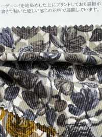 19188 손으로 그린 ​​작은 꽃무늬가 있는 코듀로이 셔츠[원단] SUNWELL 서브 사진