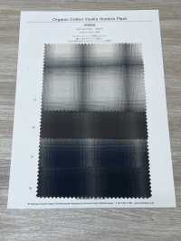 4SG040 유기농 면 비옐라 옴브레 체크[원단] 샴브레이(CHAMBRAY) 서브 사진
