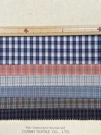 BC3599 드라이 워셔 가공 처리된 유기농 면 체크 패턴.[원단] COSMO TEXTILE 서브 사진