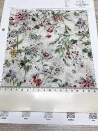 4027-680-5 80 Lawn Miracle Wave 수채화 꽃[원단] 홋코(HOKKOH) 서브 사진
