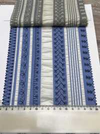 7027-635-2 80 잔디 소금 수축 줄무늬 레이스[원단] 홋코(HOKKOH) 서브 사진