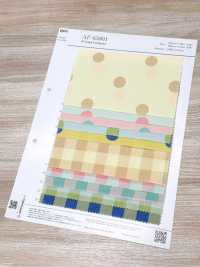 AP65801 도트&체크 프린트 코듀로이 (롤)[원단] COSMO TEXTILE 서브 사진