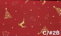 AP65802 Merry Christmas GOLD 프린트 광목 (롤)[원단] COSMO TEXTILE 서브 사진