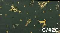 AP65802 Merry Christmas GOLD 프린트 광목 (롤)[원단] COSMO TEXTILE 서브 사진