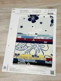AP65804 트로피컬 플라워 프린트 T/C 코어 얀 (롤)[원단] COSMO TEXTILE 서브 사진