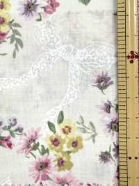 RU2530 RURU BOUQUET Rose Wreath 프린트 광목 (롤)[원단] COSMO TEXTILE 추가 이미지