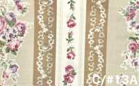 RU2530 RURU BOUQUET Rose Wreath 프린트 광목 (롤)[원단] COSMO TEXTILE 추가 이미지