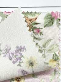RU2530 RURU BOUQUET Rose Wreath 프린트 광목 (롤)[원단] COSMO TEXTILE 추가 이미지