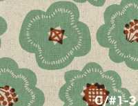 850626 면린넨 캔버스 플라워 비스킷[원단] VANCET 추가 이미지