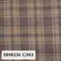 SB9R236 오가닉 셔링 체크[원단] SHIBAYA 추가 이미지