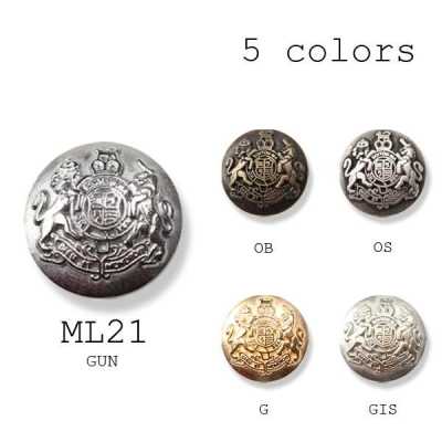 ML-21 엠블럼 이탈리아 메탈 버튼