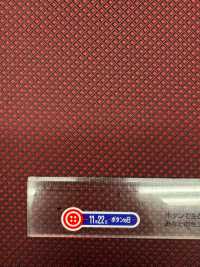 184E 【아울렛】야마나시 실크 실크 100% 대각선 체크 무늬 연지색[원단] 야마모토 (EXCY) 서브 사진