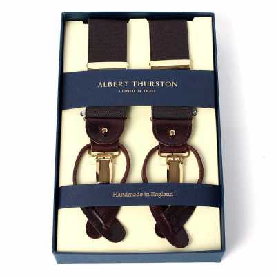 AT-BROWN 알버트 서스턴 서스펜더 브라운 엘라스틱(고무)