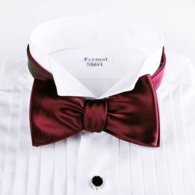 VANNERS VMT-02 VANNERS 원단 사용 수제 매듭 보타이 와인 새틴