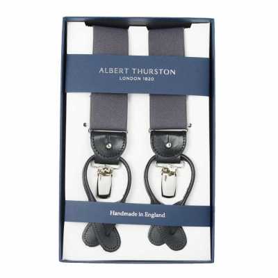 AT-DARKGREY ALBERT THURSTON 서스펜더 다크그레이 엘라스틱(고무) 2in1