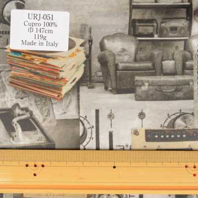 URJ-051 이탈리아제 안감 큐플라 100% 프린트 안감 클래식 뮤직 무늬 TCS 서브 사진