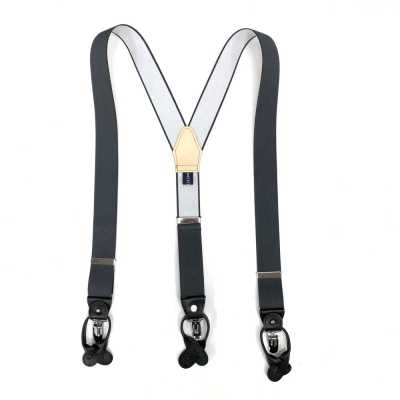 SR-GREY SR-GREY 서스펜더 EXCY 브레이시즈 회색 무지 2in1 35mm 엘라스틱
