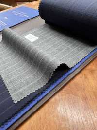 14CN1611 CANONICO Super 120 ' 실 Tropical 그레이 스트라이프[원단] CANONICO 서브 사진