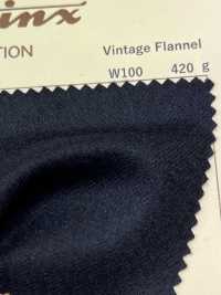 4526 Vintage Flannel DOMINX(도밍크스) 스탠다드 컬렉션 6색 블랙 다크 그레이 그레이 짙은 감색 차 화이트[원단] 갈리 모직 (DOMINX) 서브 사진