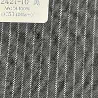 02421-10 25SS BEST SELECTION 【traditional fabric】초크 스트라이프 블랙[원단] 쿠니시마 주식회사 서브 사진