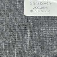 26402-47 25SS BEST SELECTION 【traditional fabric】트래디셔널 패브릭 초크 스트라이프 그레이[원단] 쿠니시마 주식회사 서브 사진