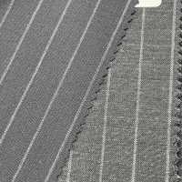 95406-28 25SS BEST SELECTION 【FANCY WORSTED】팬시 우스테드 짙은 감초크 스트라이프[원단] 쿠니시마 주식회사 서브 사진