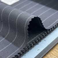 95406-28 25SS BEST SELECTION 【FANCY WORSTED】팬시 우스테드 짙은 감초크 스트라이프[원단] 쿠니시마 주식회사 서브 사진