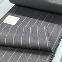 95406-28 25SS BEST SELECTION 【FANCY WORSTED】팬시 우스테드 짙은 감초크 스트라이프[원단] 쿠니시마 주식회사 서브 사진