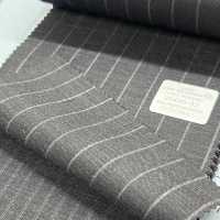 95406-52 25SS BEST SELECTION 【FANCY WORSTED】팬시 우스테드 다크 그레이 초크 스트라이프[원단] 쿠니시마 주식회사 서브 사진