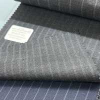 95407-50 25SS BEST SELECTION 【FANCY WORSTED】팬시 우스테드 더블 스트라이프 다크 그레이[원단] 쿠니시마 주식회사 서브 사진