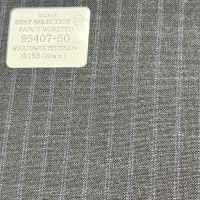 95407-50 25SS BEST SELECTION 【FANCY WORSTED】팬시 우스테드 더블 스트라이프 다크 그레이[원단] 쿠니시마 주식회사 서브 사진