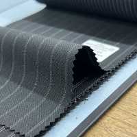 02416-44 25SS BEST SELECTION 【FANCY WORSTED】팬시 우스테드 다크 그레이 더블 스트라이프[원단] 쿠니시마 주식회사 서브 사진