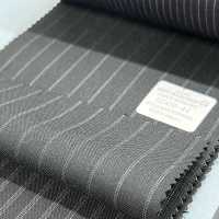 02416-44 25SS BEST SELECTION 【FANCY WORSTED】팬시 우스테드 다크 그레이 더블 스트라이프[원단] 쿠니시마 주식회사 서브 사진