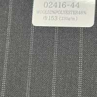02416-44 25SS BEST SELECTION 【FANCY WORSTED】팬시 우스테드 다크 그레이 더블 스트라이프[원단] 쿠니시마 주식회사 서브 사진