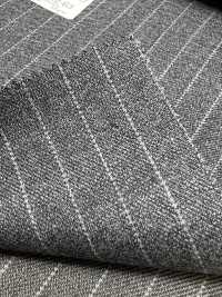 59542-63 25AW HERDREX 【MOKUORI】 목오리 미디엄 그레이 펜슬 스트라이프 울[원단] 쿠니시마 주식회사 서브 사진