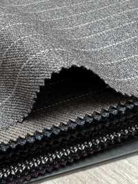 59542-63 25AW HERDREX 【MOKUORI】 목오리 미디엄 그레이 펜슬 스트라이프 울[원단] 쿠니시마 주식회사 서브 사진