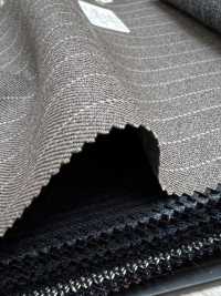 59542-77 25AW HERDREX 【MOKUORI】 모쿠오리 브라운 펜슬 스트라이프 데오도란트 울[원단] 쿠니시마 주식회사 서브 사진